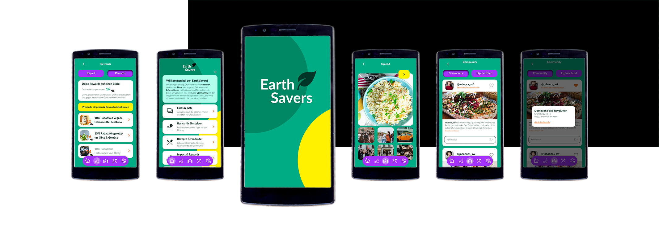 Übersicht von App Design Projekt